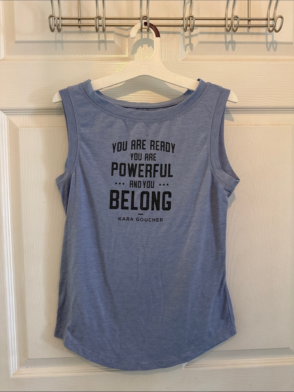 Oiselle Women's Kara Goucher muscle Tank - Blue